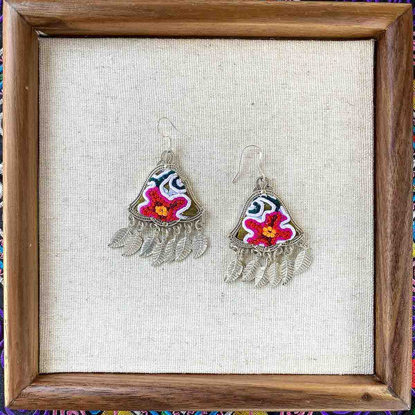 Miao embroidery earrings