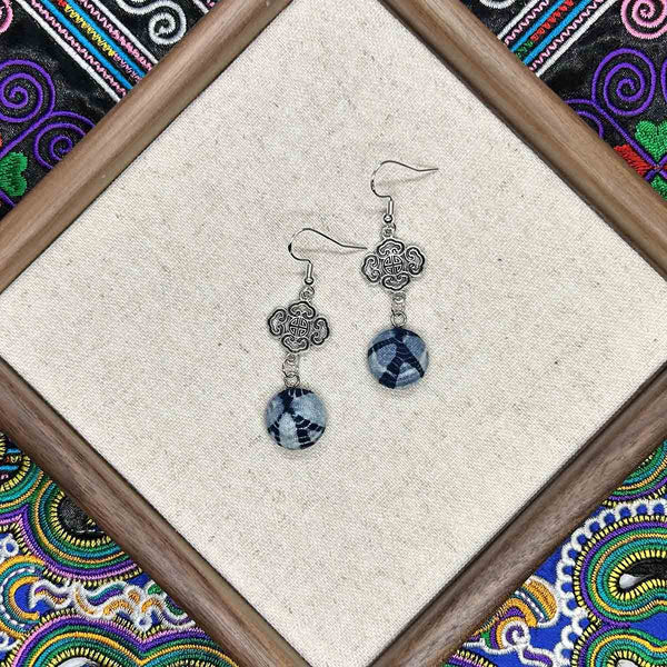 Miao Intangible Cultural Heritage Batik Earrings