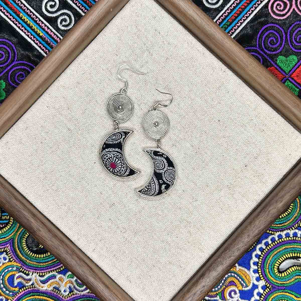 Miao Intangible Cultural Heritage Batik Earrings