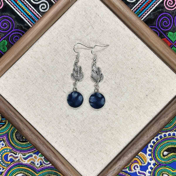 Miao Intangible Cultural Heritage Batik Earrings