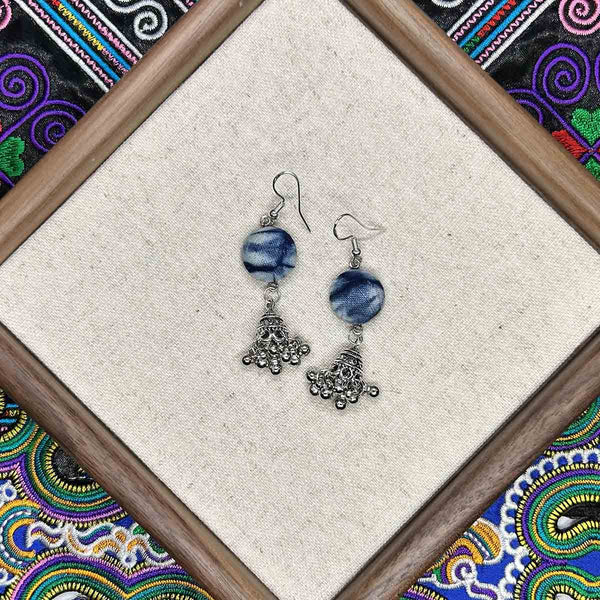 Miao Intangible Cultural Heritage Batik Earrings