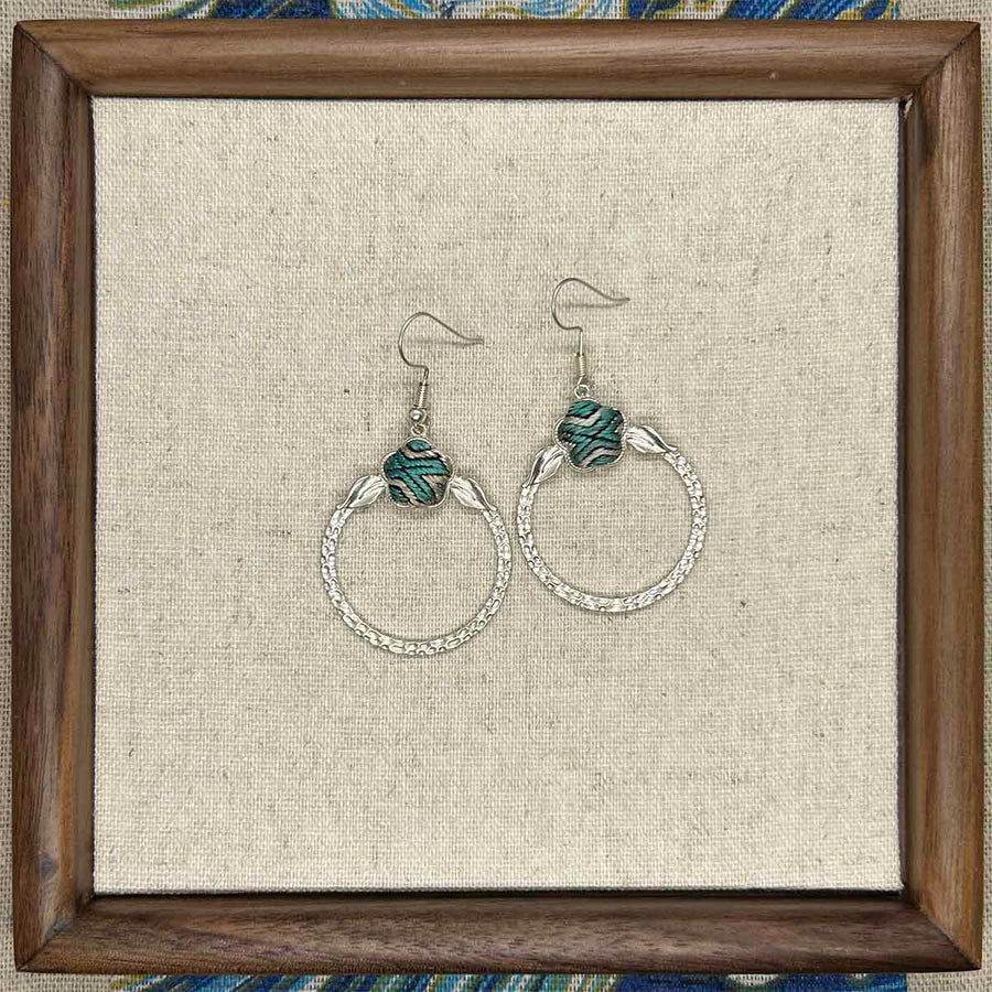 Miao embroidery earrings