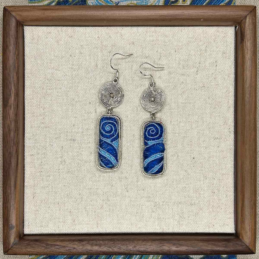 Miao embroidery earrings
