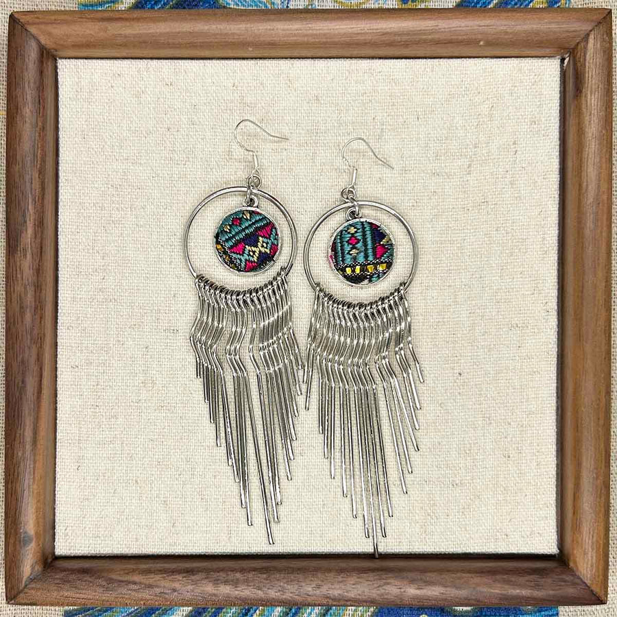 Miao embroidery earrings