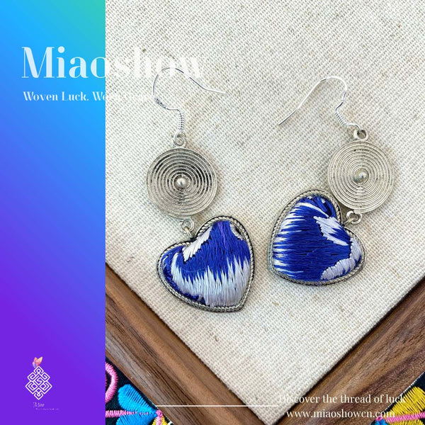 Eros Series Earrings | Miao Embroidery Collection