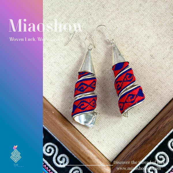 Miao Intangible Cultural Heritage - Miao Embroidery Earrings