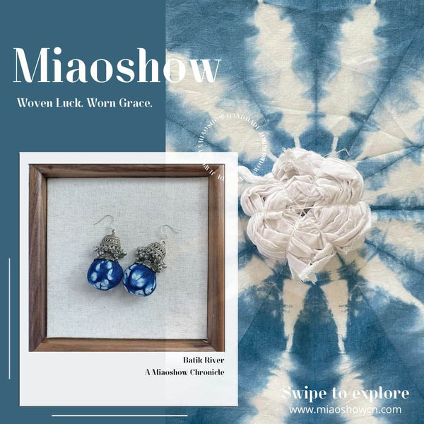 Batik River | Miao Batik Earrings